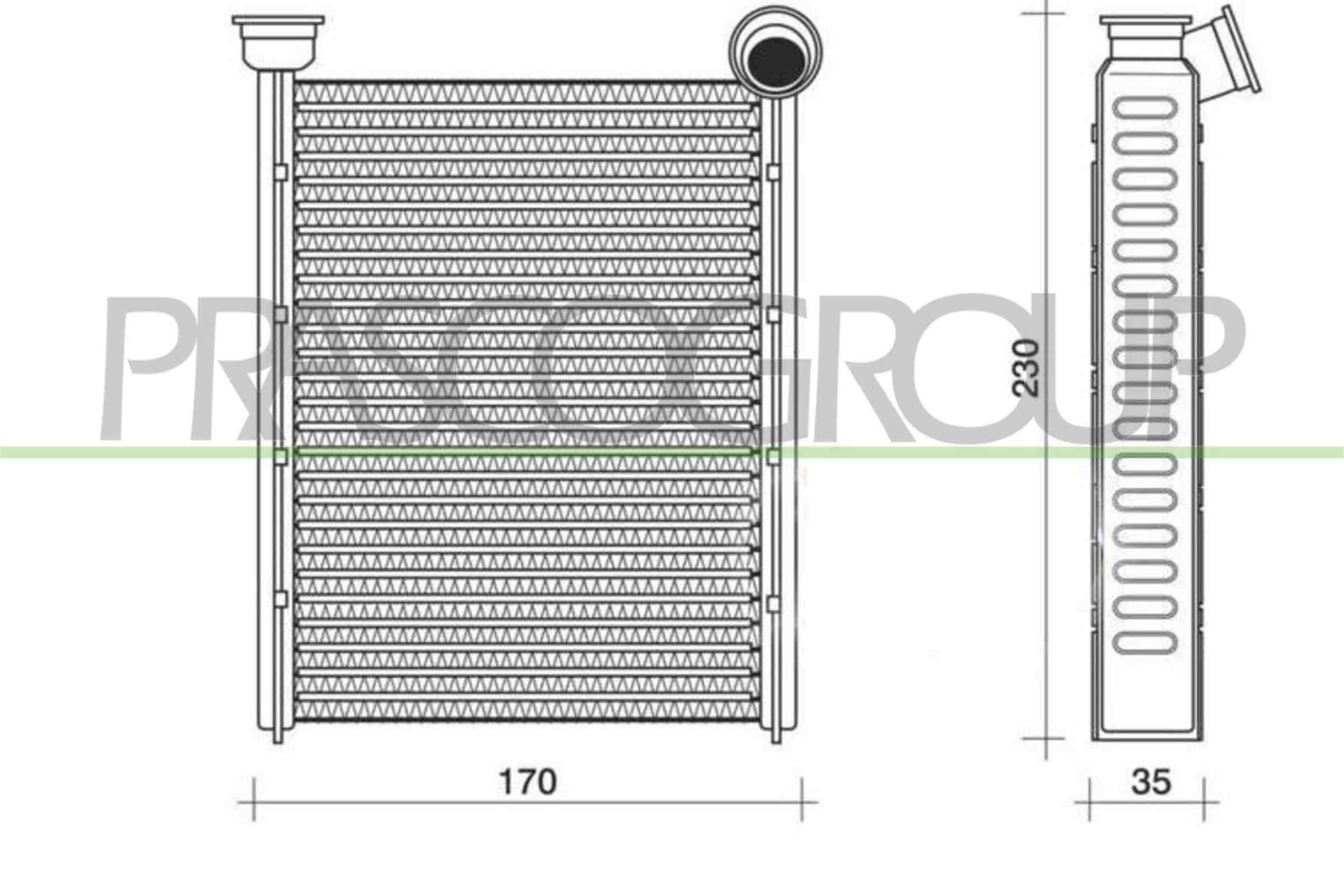 PRASCO Heater matrix Article number: RN160H001 cheaply