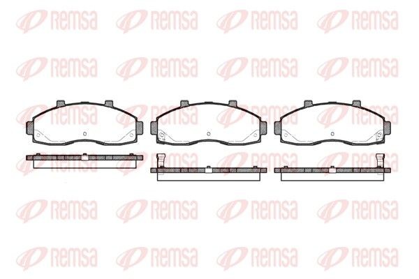 REMSA Brake pad set Article number: 0662.02 cheaply