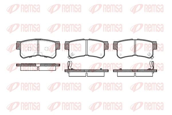 REMSA Brake pad set Article number: 0746.22 cheaply