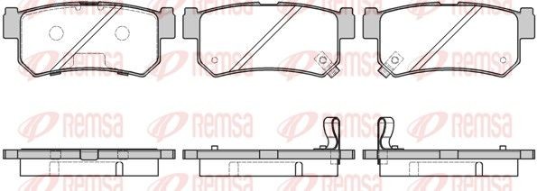 REMSA Brake pad set Article number: 0746.42 cheaply