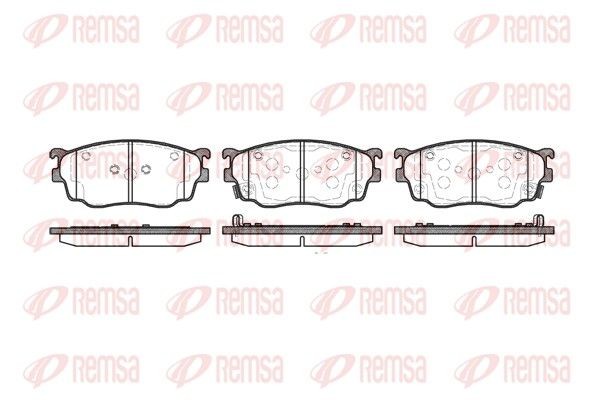 REMSA Brake pad set Article number: 0800.12 cheaply