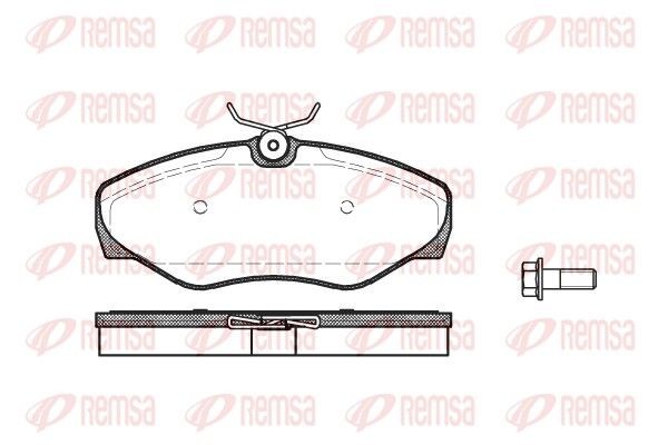 REMSA Brake pad set Article number: 0834.00 cheaply