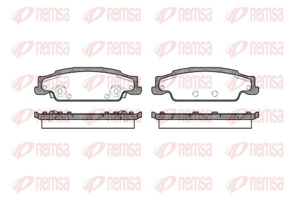 REMSA Brake pad set Article number: 0952.02 cheaply