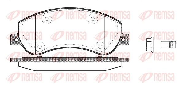 REMSA Brake pad set Article number: 1250.00 cheaply
