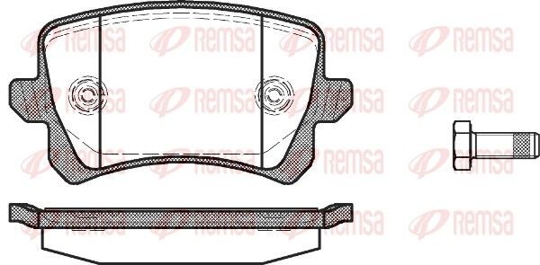REMSA Brake pad set Article number: 1342.00 cheaply