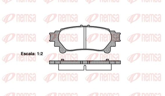 REMSA Brake pad set Article number: 1395.00 cheaply