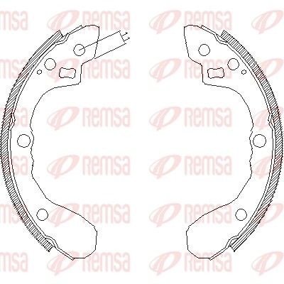 REMSA Brake Shoe Set Article number: 4060.00 cheaply