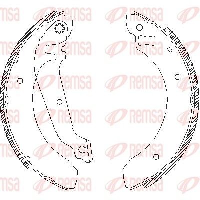 REMSA Brake Shoe Set Article number: 4062.00 cheaply
