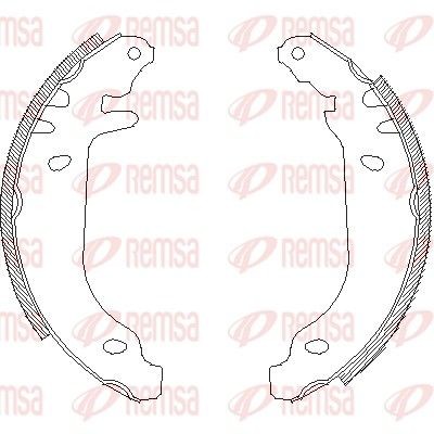 REMSA Brake Shoe Set Article number: 4169.00 cheaply
