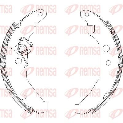 REMSA Brake Shoe Set Article number: 4185.00 cheaply