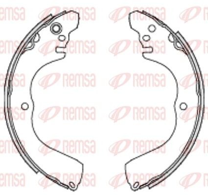 REMSA Brake Shoe Set Article number: 4233.00 cheaply