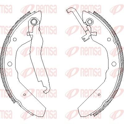 REMSA Brake Shoe Set Article number: 4403.00 cheaply