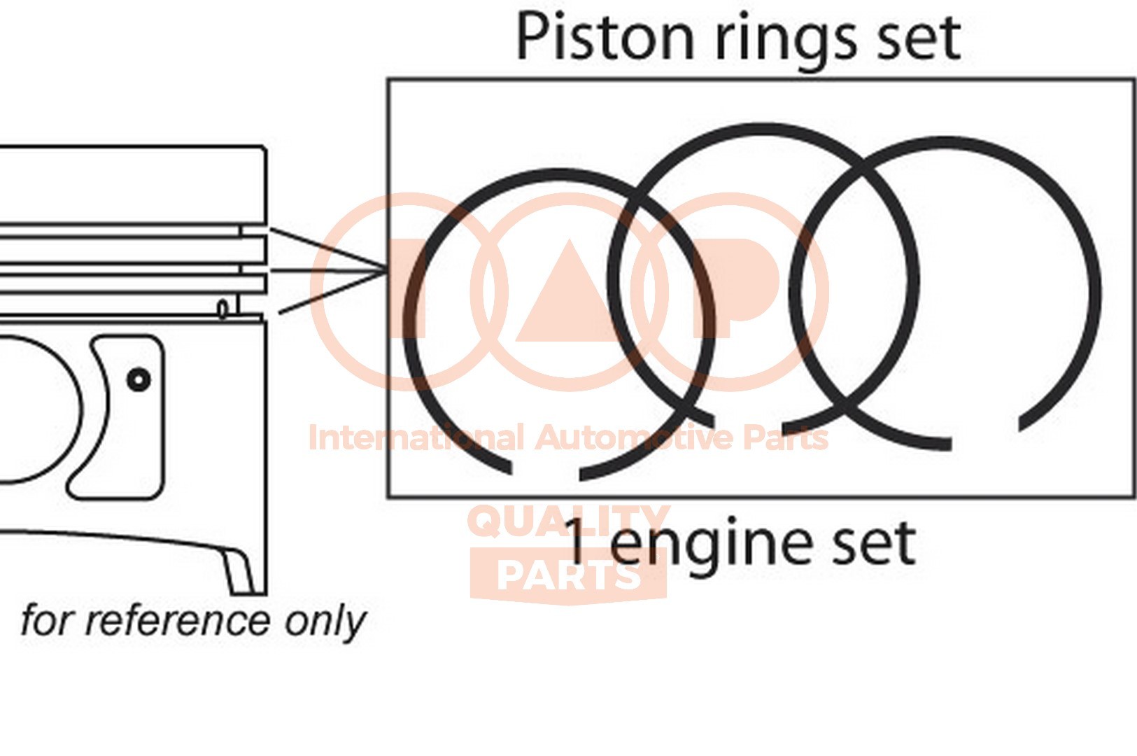 IAP QUALITY PARTS Piston Ring Kit Article number: 102-52020 cheaply