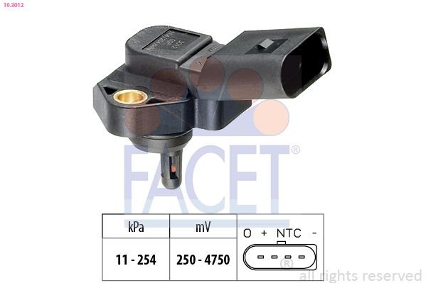 FACET Air Pressure Sensor, height adaptation Article number: 10.3012 cheaply