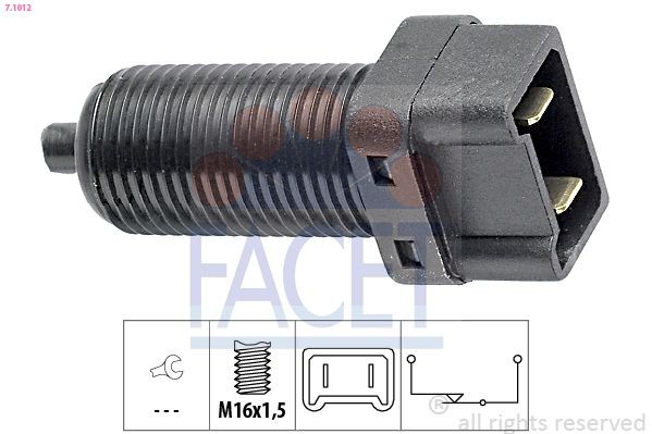 FACET Brake Light Switch Article number: 7.1012 cheaply