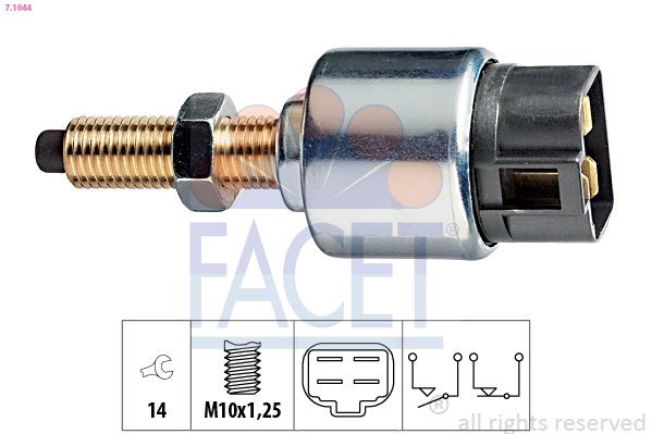 FACET Brake Light Switch Article number: 7.1044 cheaply