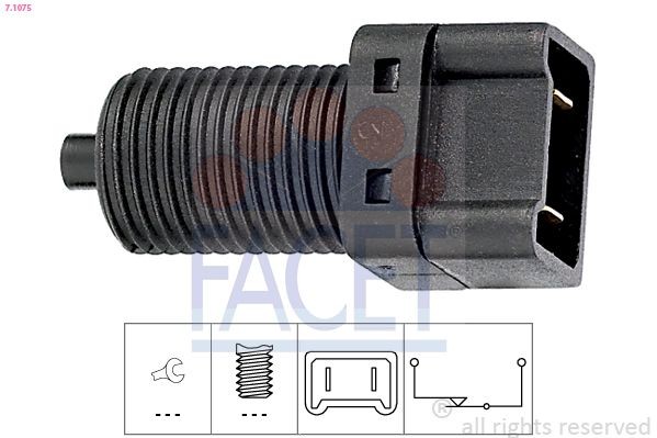 FACET Brake Light Switch Article number: 7.1075 cheaply