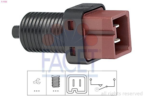 FACET Brake Light Switch Article number: 7.1132 cheaply