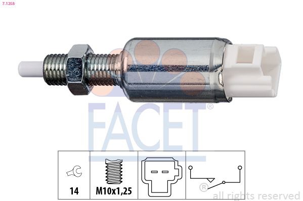 FACET 7.1258 Switch, clutch control (cruise control) IS 2.2 D 177 PS Diesel 2013