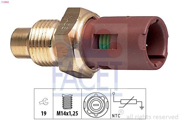 FACET Sensor, coolant temperature Article number: 7.3094 cheaply