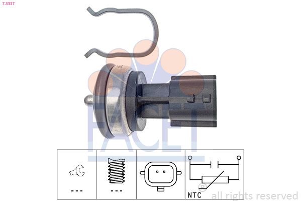 FACET Sensor, coolant temperature Article number: 7.3337 cheaply