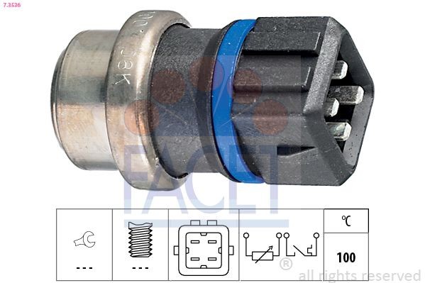 FACET Sensor, coolant temperature Article number: 7.3536 cheaply