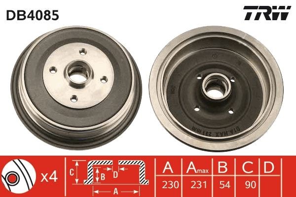 TRW Bremsetromle Varenummer: DB4085 billige