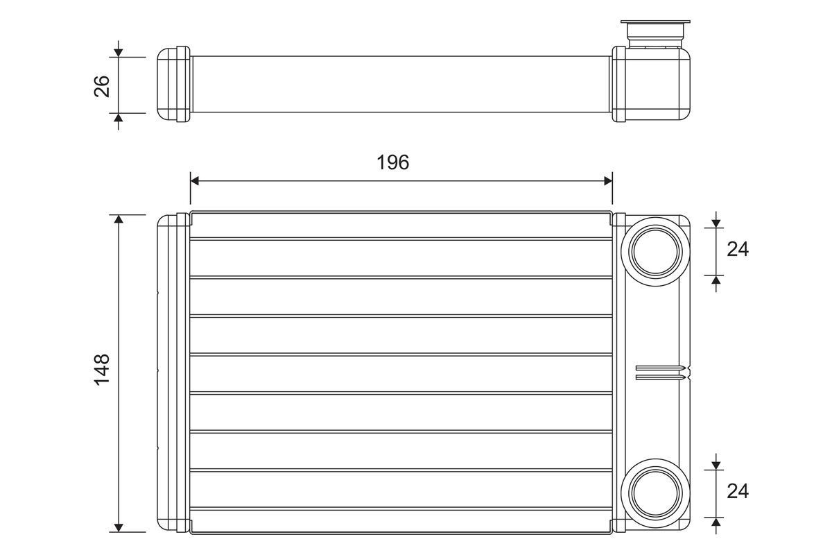 VALEO Heater matrix Article number: 811608 cheaply