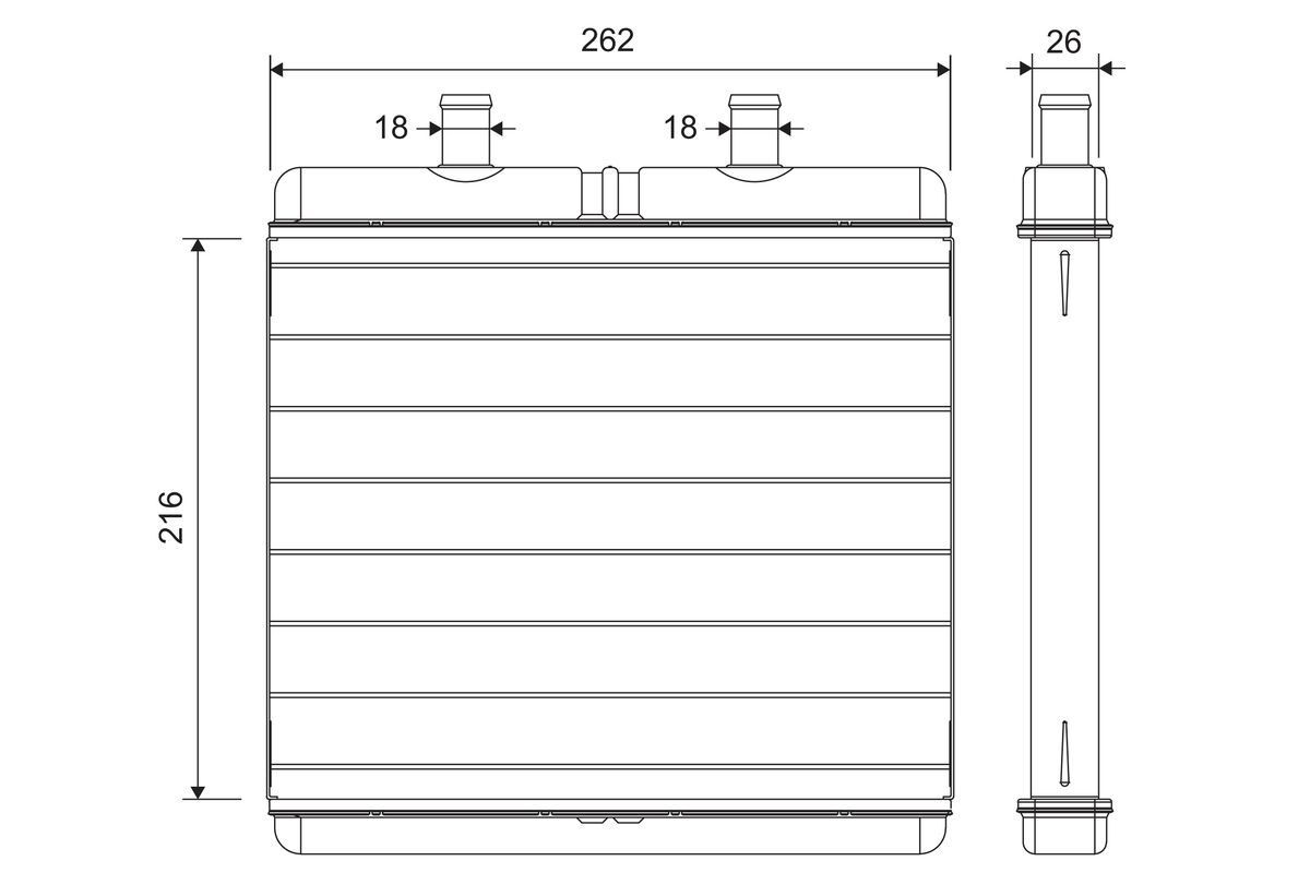 VALEO Heater matrix Article number: 811631 cheaply