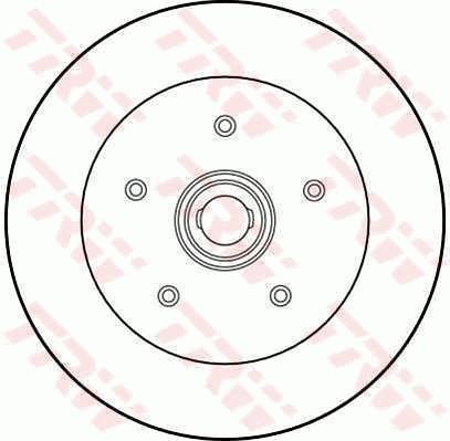 TRW Brake disc Article number: DF1534 cheaply