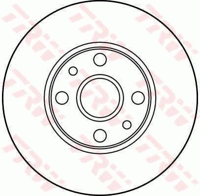 TRW Brake disc Article number: DF1780 cheaply