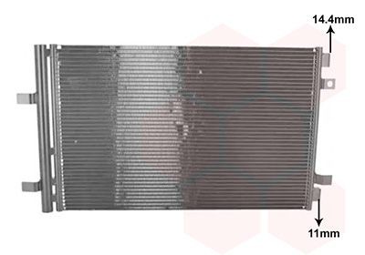 VAN WEZEL Air conditioning condenser Article number: 40015707 cheaply