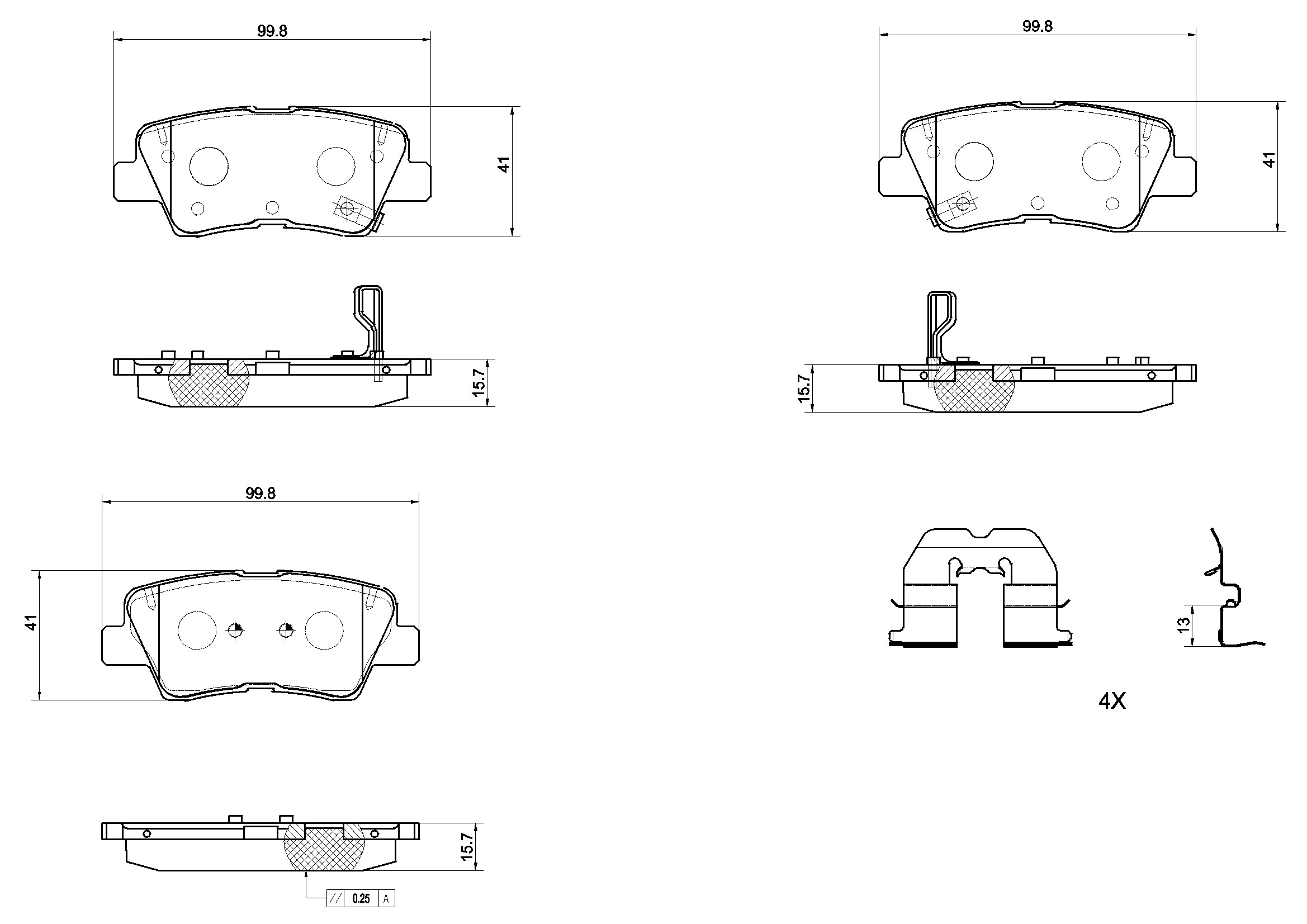 BREMBO Brake pad set Article number: P 30 158 cheaply