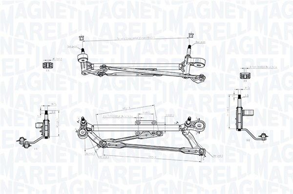 MAGNETI MARELLI Wiper Linkage Article number: 085570702010 cheaply