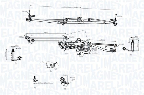 MAGNETI MARELLI Wiper Linkage Article number: 085570752010 cheaply