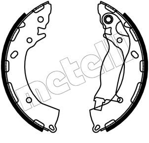 METELLI Brake Shoe Set Article number: 53-0747 cheaply