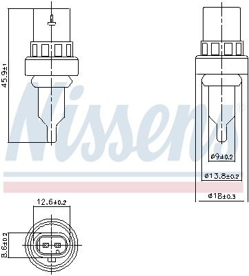 NISSENS Sensor, coolant temperature Article number: 207011 cheaply