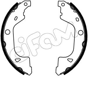 CIFAM Brake Shoe Set Article number: 153-775 cheaply