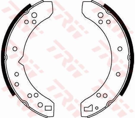 TRW Brake Shoe Set Article number: GS6070 cheaply