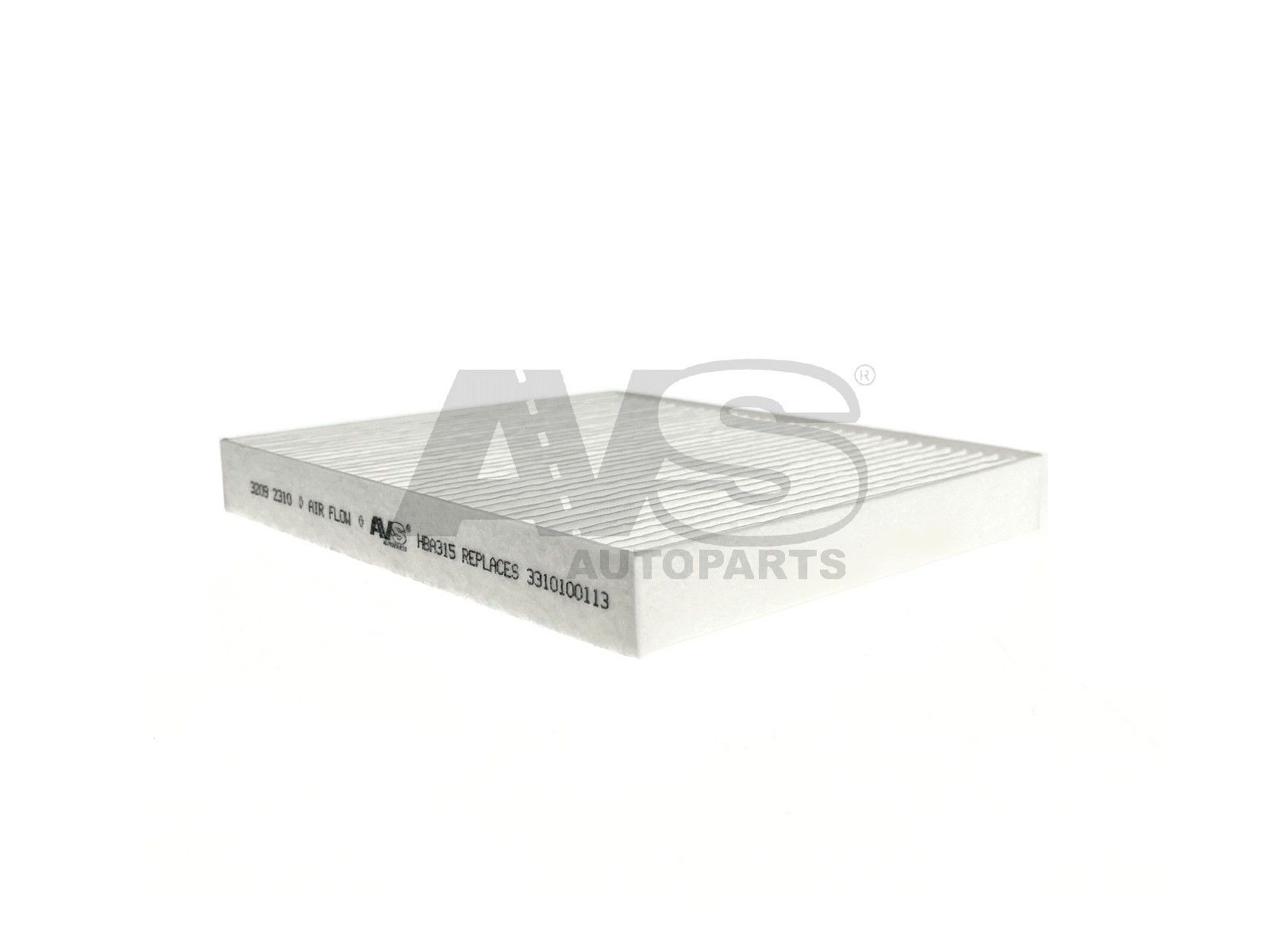 AVS AUTOPARTS Pollen filter Article number: HBA315 cheaply