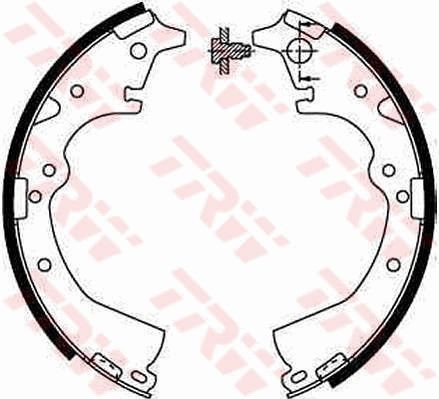 TRW Brake Shoe Set Article number: GS8184 cheaply