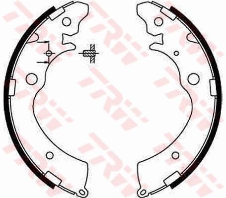 TRW Brake Shoe Set Article number: GS8559 cheaply