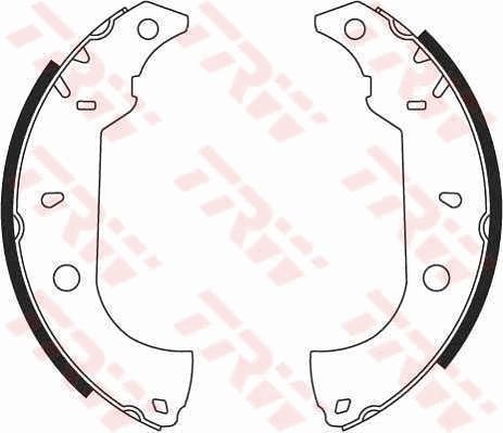 TRW Brake Shoe Set Article number: GS8614 cheaply