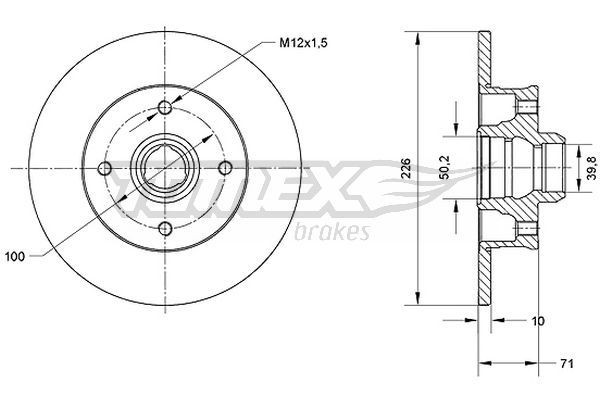 TOMEX brakes Brake pad set Article number: TX 60-82 cheaply