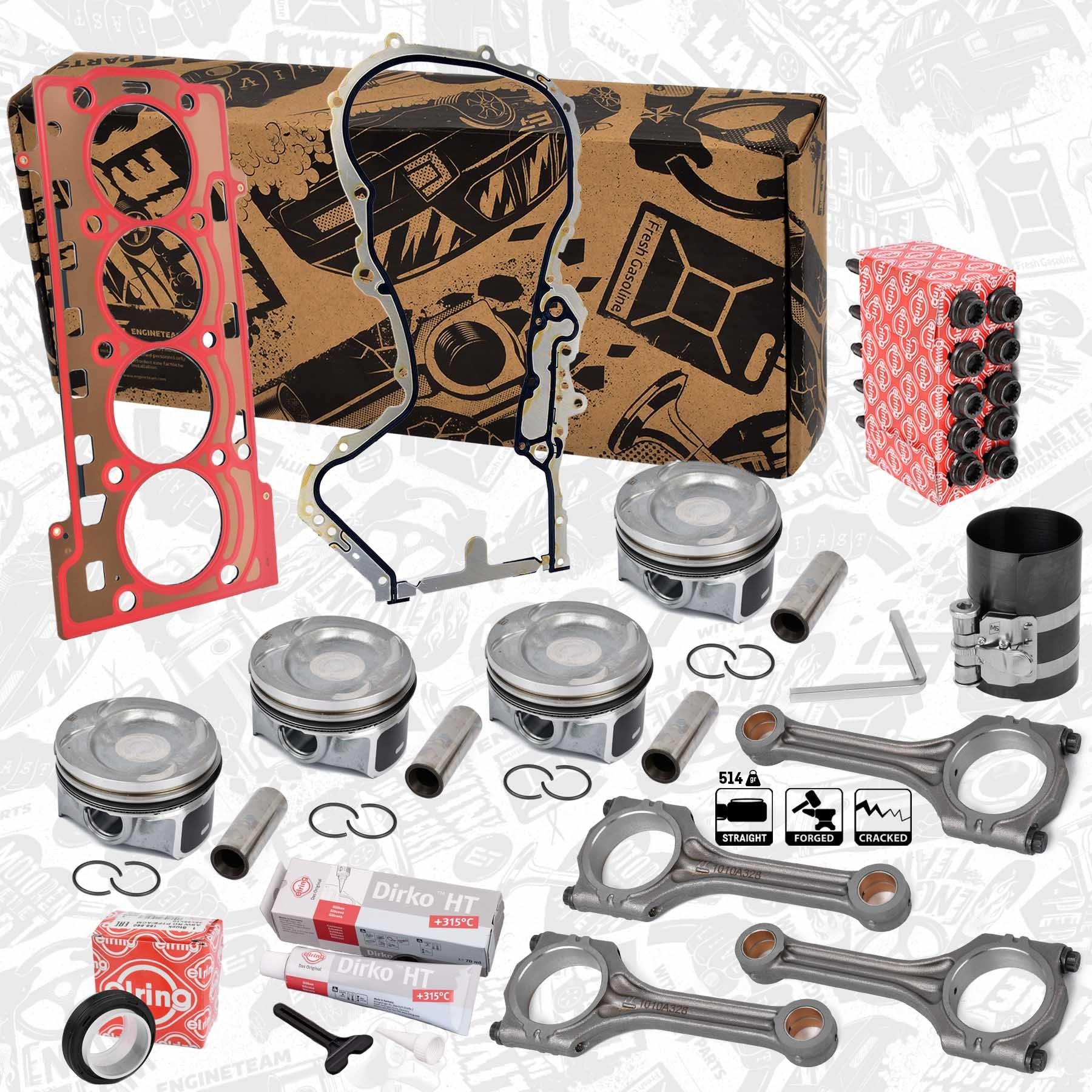 ET ENGINETEAM PM009700ETVR1 Piston Set FABIA 1.4 TSI RS 180 PS Petrol 2014