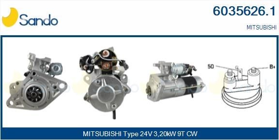 SANDO Alternator Article number: 2040A52.1 cheaply