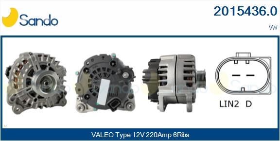 SANDO SCV01000.0 Reguleringsventil, kompressor C5 1.6 VTI 120 HK Benzin 2017