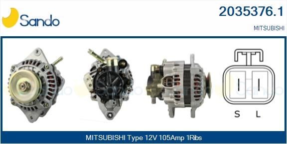 SANDO Ignition coil Article number: SIC73037.0 cheaply