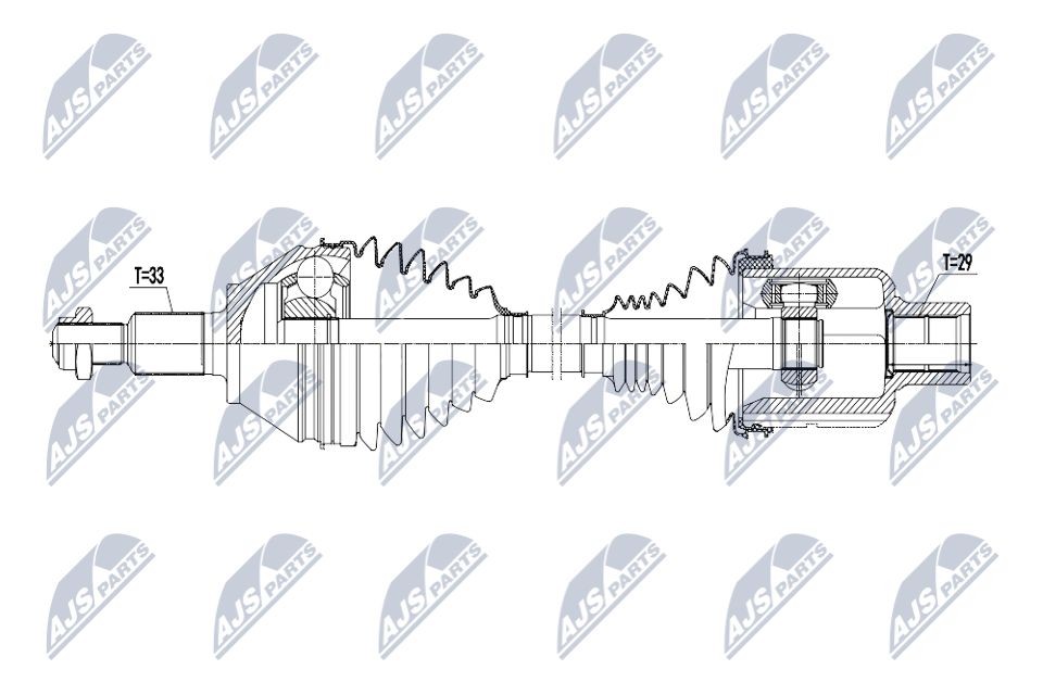 NTY Drive shaft Article number: NPW-CH-153 cheaply