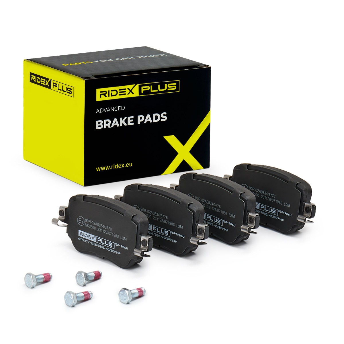RIDEX PLUS Brake pad set Article number: 402B0914P cheaply